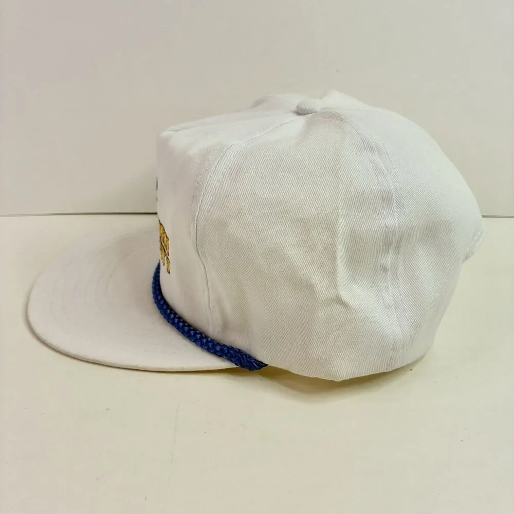 Vintage Southern University Jaguars White Hat Cap Snapback Cap 90s HBCU *READ*